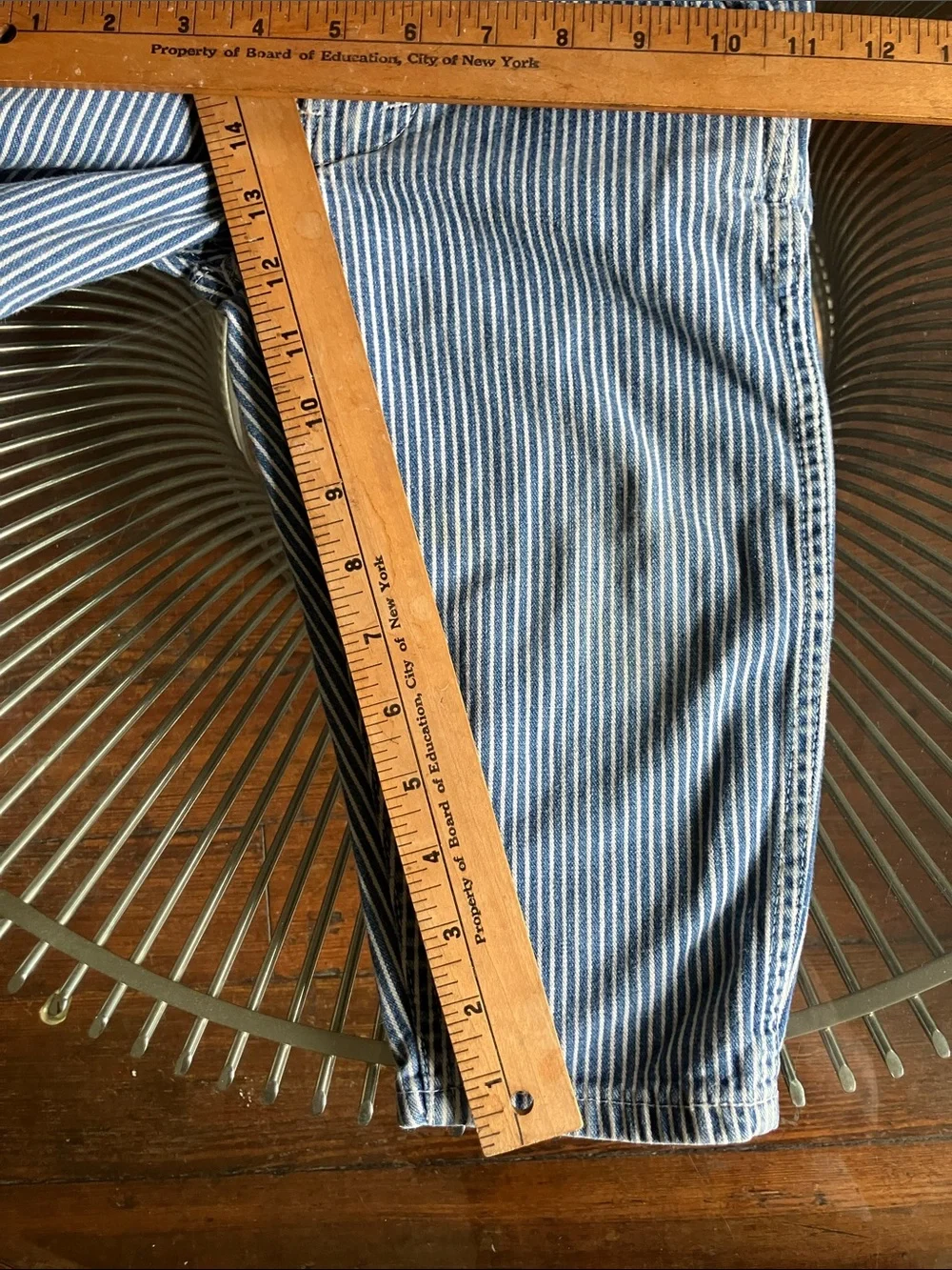 Vintage OshKosh hickory stripe overalls size 3T